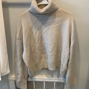 Tan Turtleneck Sweater
